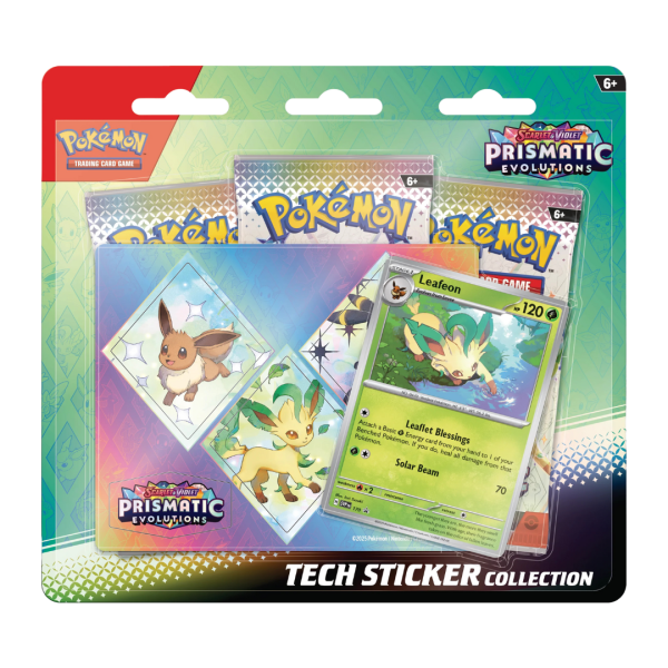 Tech Sticker Collection Pokémon TCG: Prismatic Evolutions (Leafeon) Reserva