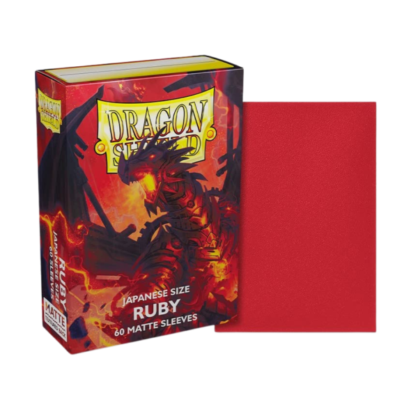 Protectores Dragon Shield Sleeves – Japanese- Matte Ruby